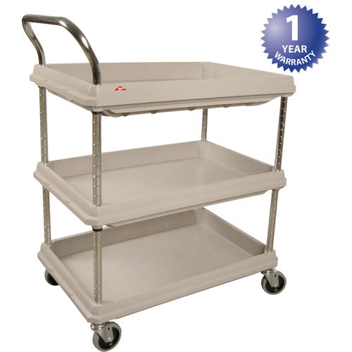 CART,UTILITY , 3 SHELF,3"D,GRY For Intermetro - Part# BC2030-3DG
