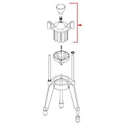 HEAD (6 SECTION, W/KNOB)  For Redco - Part# 316