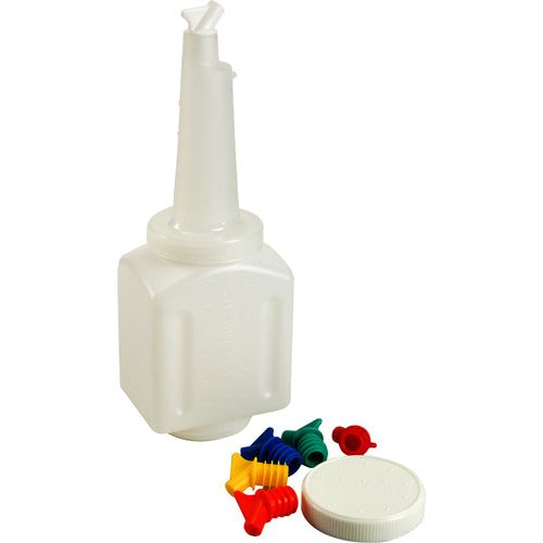 BOTTLE , 48 OZ,SQ,W/LID,NCK,SPT For Vollrath/Idea-Medalie - Part# 3648